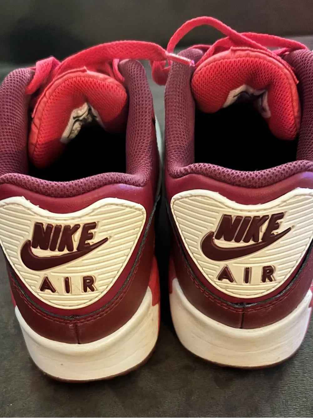 Nike Red & Gold Low-Top Lace-Up Sneakers